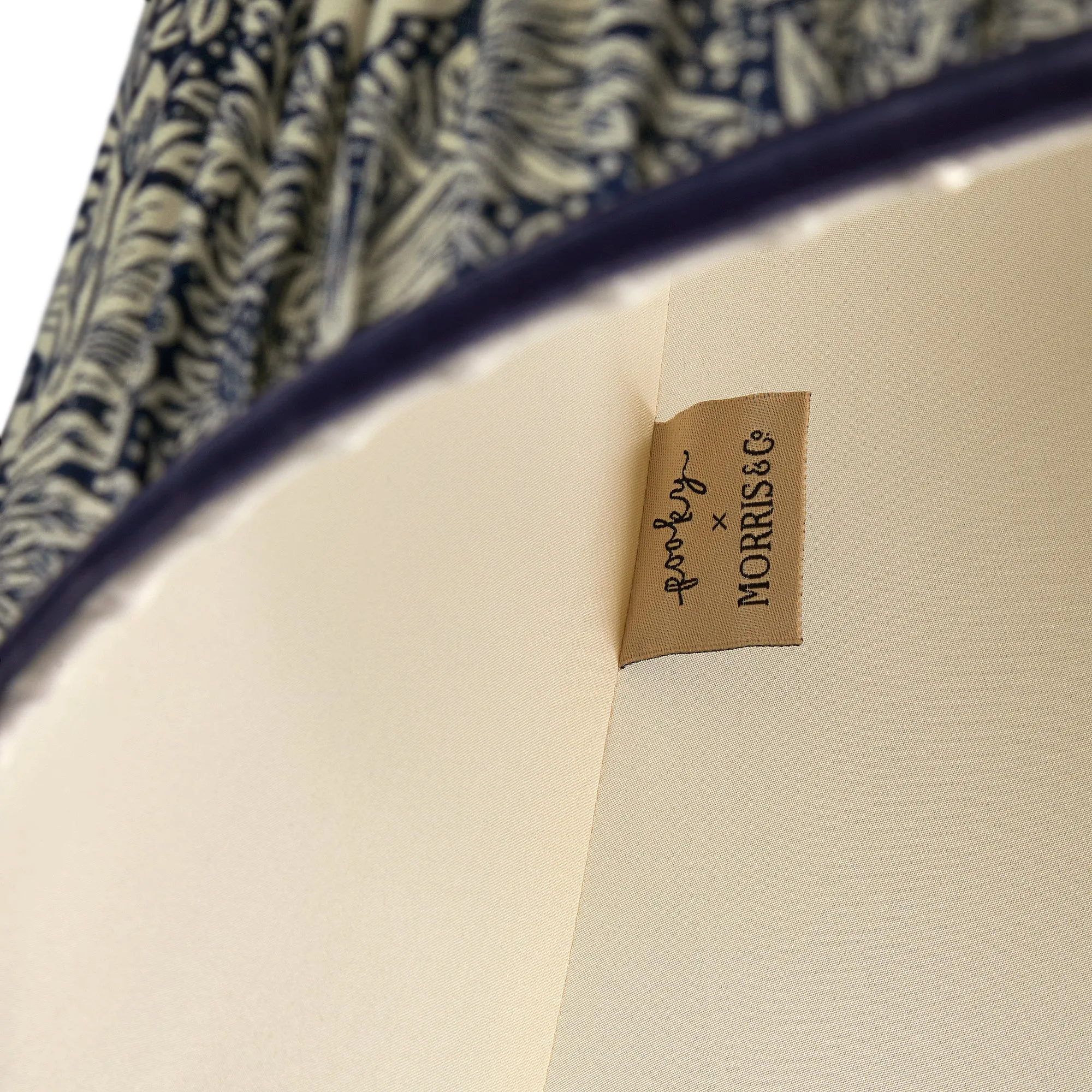 20cm empire shade in indigo Marigold linen by Morris & Co.