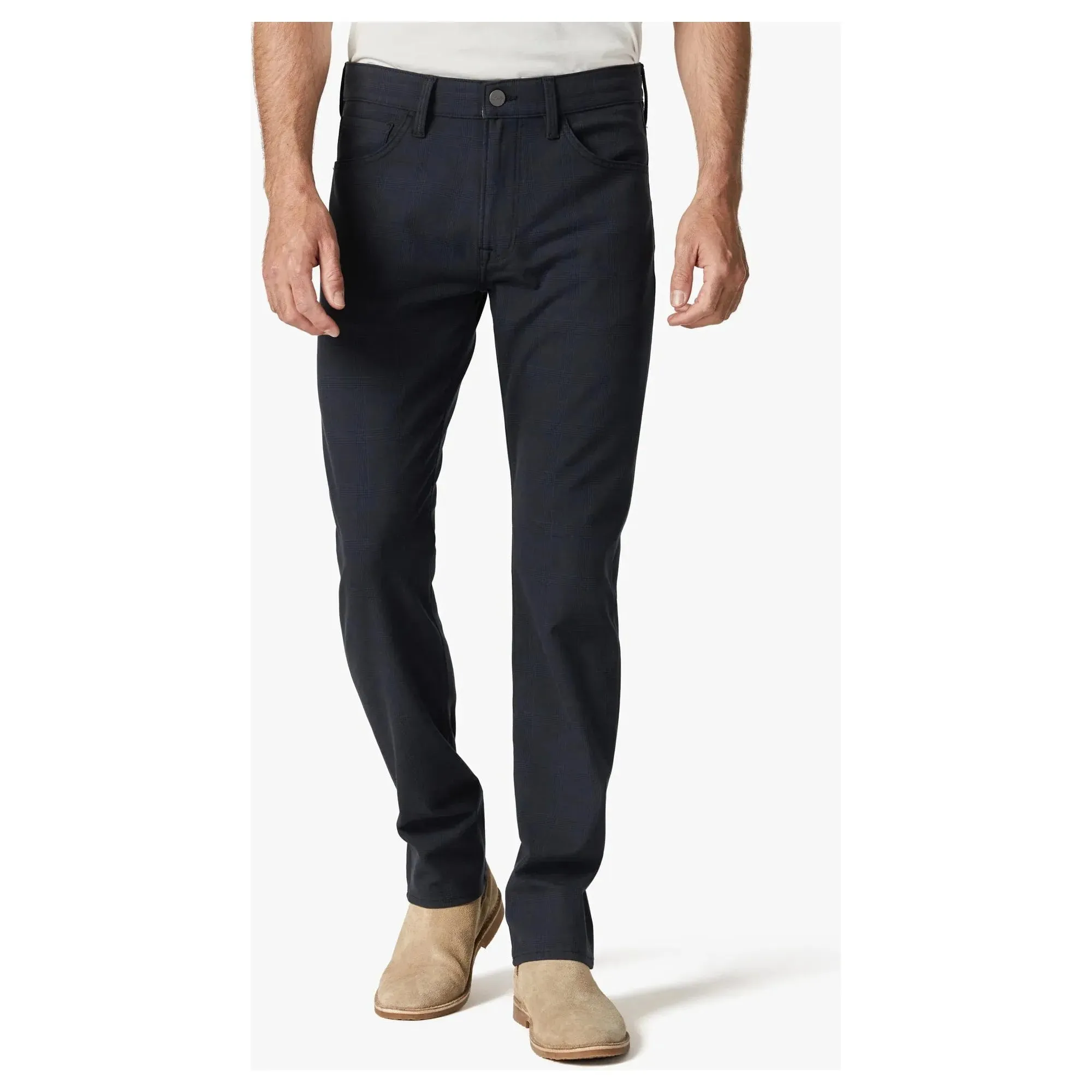 34 Heritage Cool Elite Navy Checked Pants