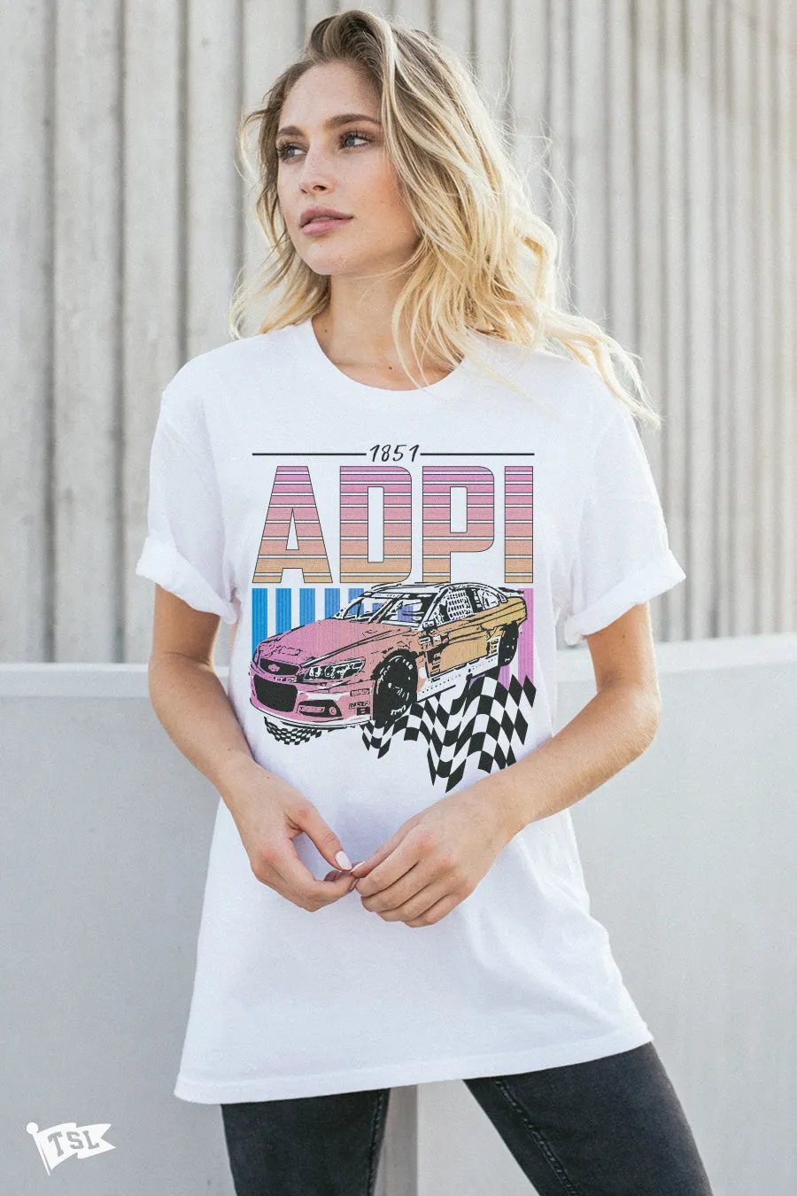 Alpha Delta Pi Racing Tee