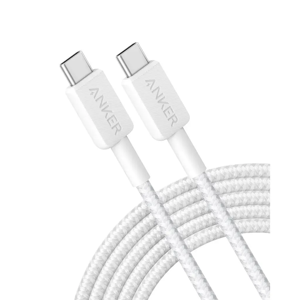 Anker 322 PowerLine USB C to USB C Braided 10ft/3m 60W Cable A81F7