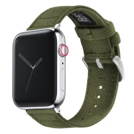 Apple Watch Canvas Army Green Watch Band