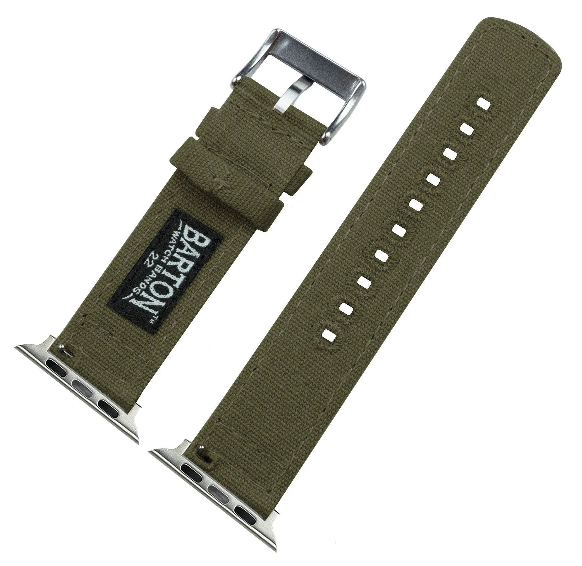 Apple Watch Canvas Army Green Watch Band