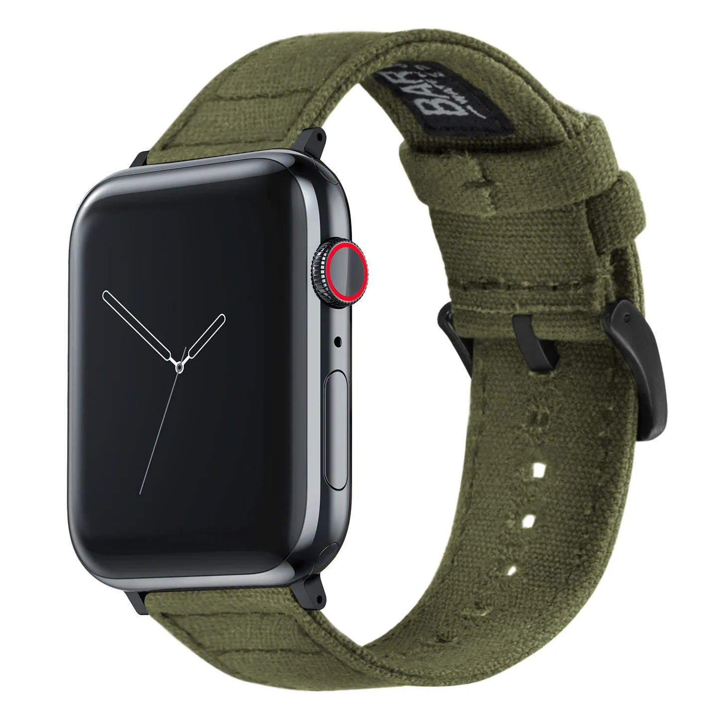 Apple Watch Canvas Army Green Watch Band