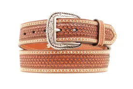 Ariat Men's Scalloped Braid And Stud Belt