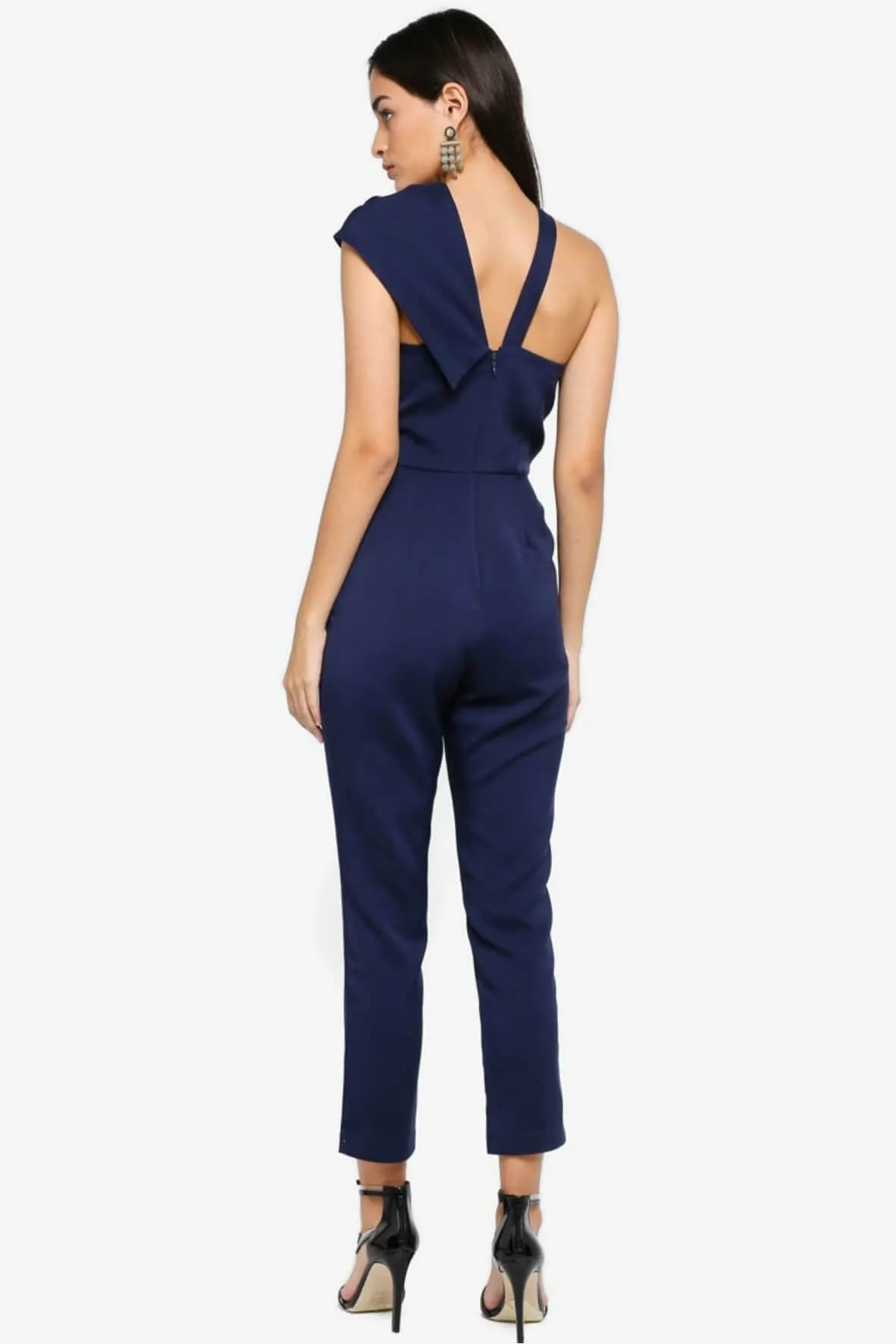 Asymmetric Twist Detail Jumpsuit