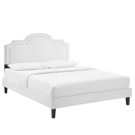 Aviana Performance Velvet Twin Bed By Modway - MOD-6799 - White