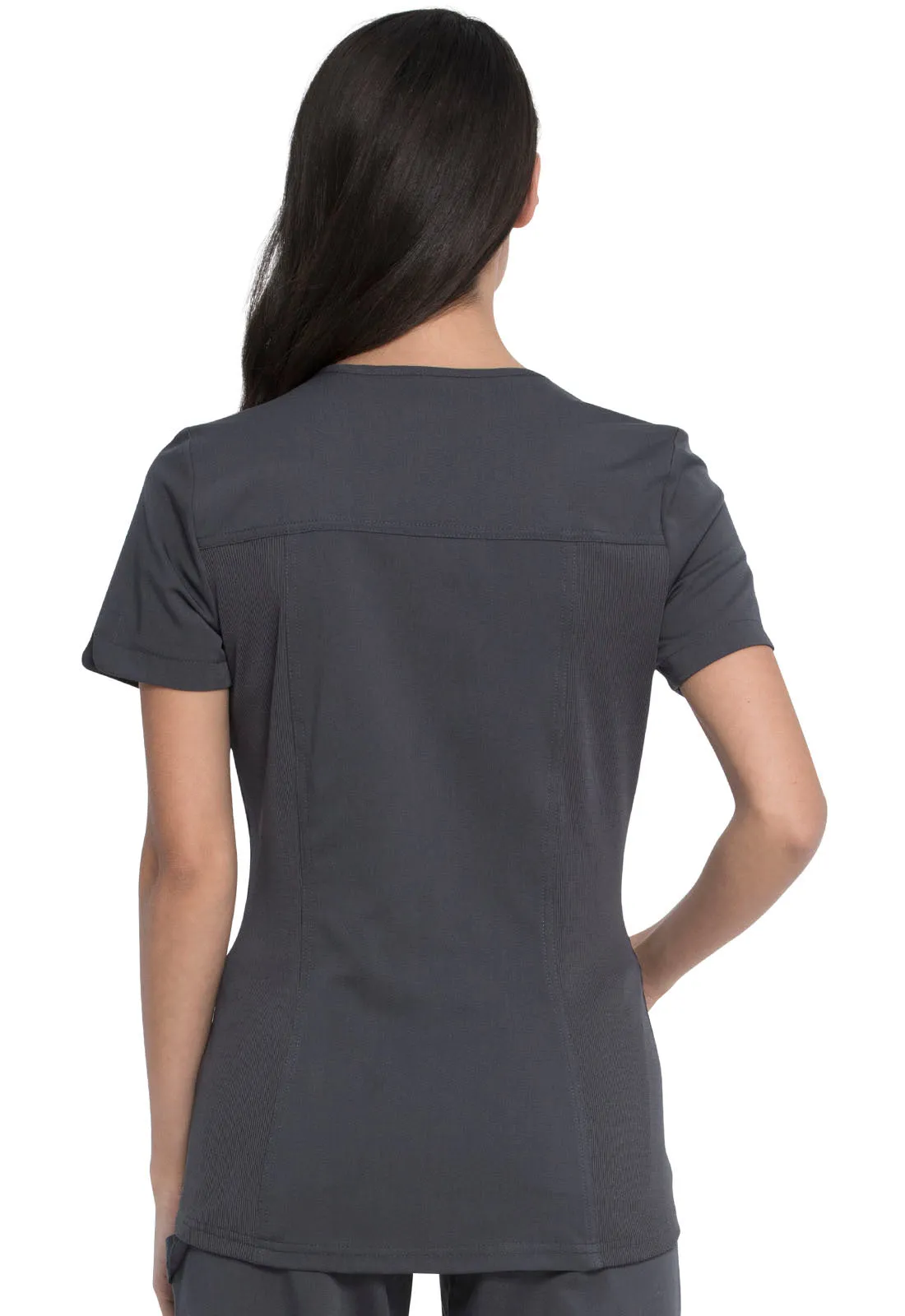 Balance - Women's Mock Wrap Solid Scrub Top