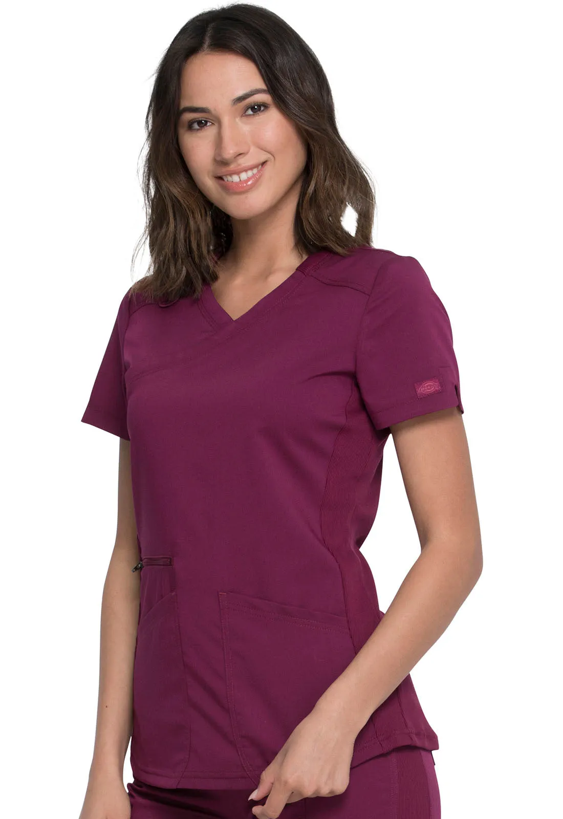 Balance - Women's Mock Wrap Solid Scrub Top