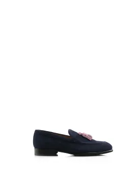 Bedingfeld II - Navy & Pink Suede