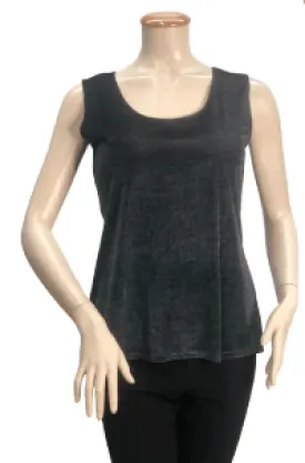 Black Velvet Tank Top