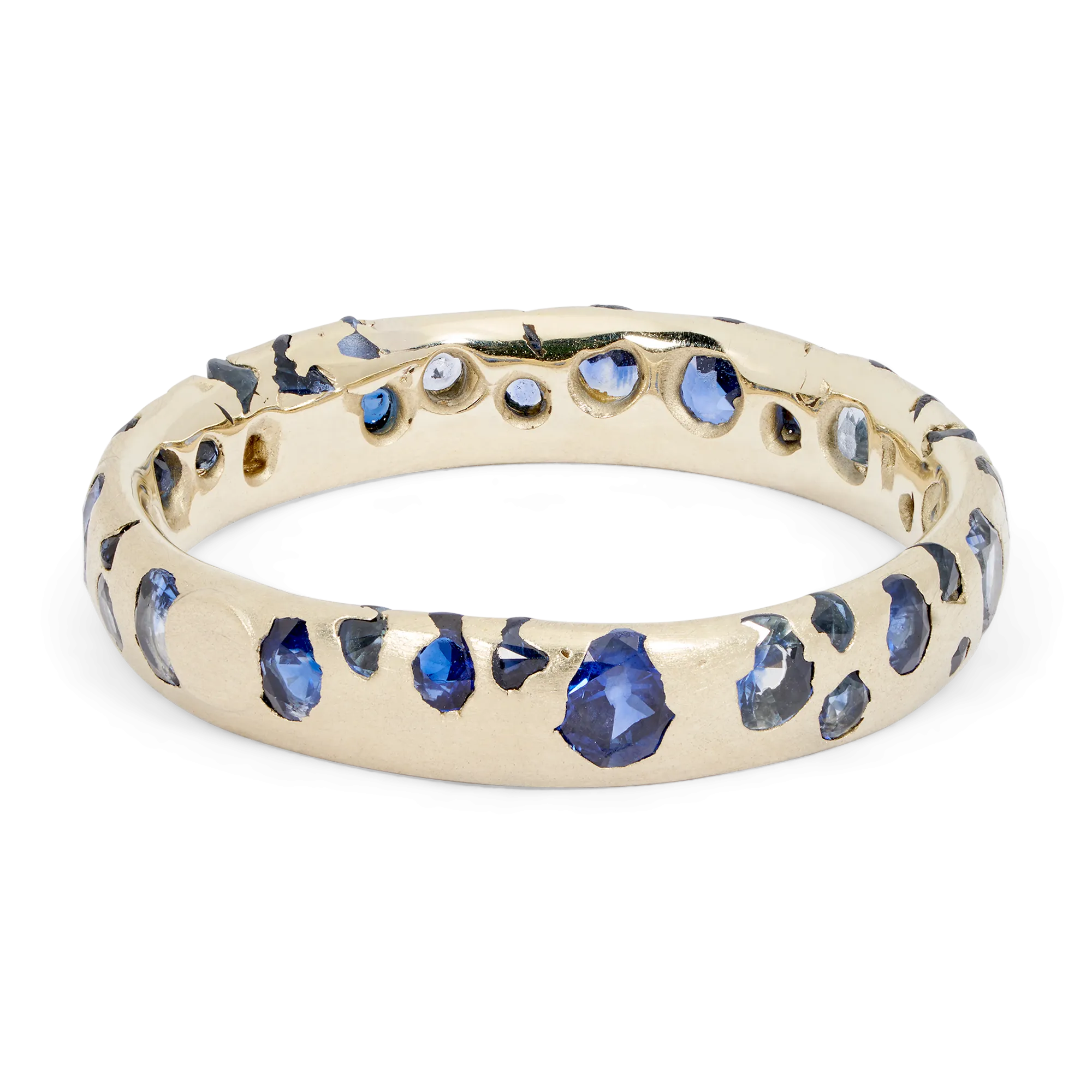 Blue Confetti Ring in White - Size 7 - 11195