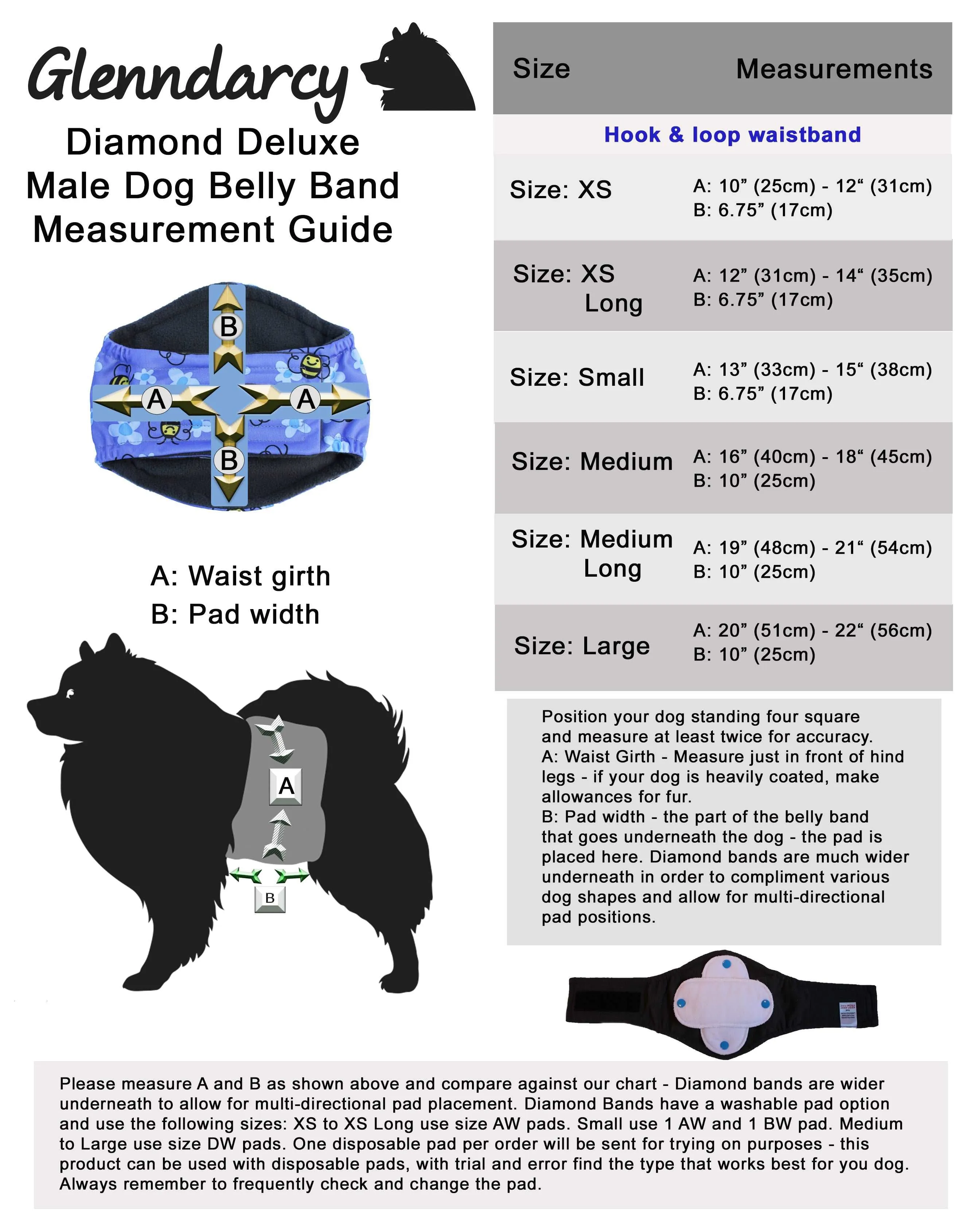 Camel Stewart Diamond Male Dog Belly Band