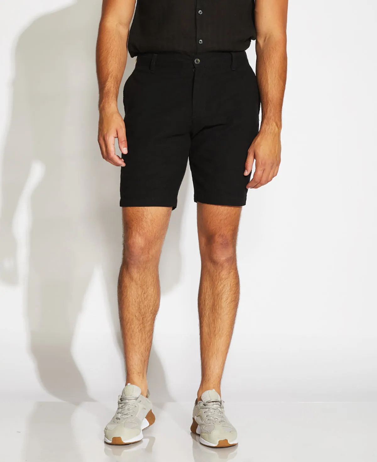 Casablanca Linen Blend Shorts (Black)