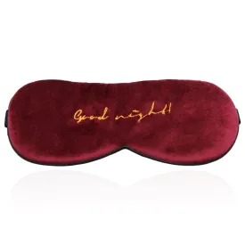 Chessa Velvet Sleep Eye Mask - Red