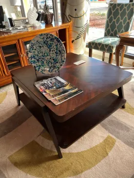 Dark Brown Square Coffee Table