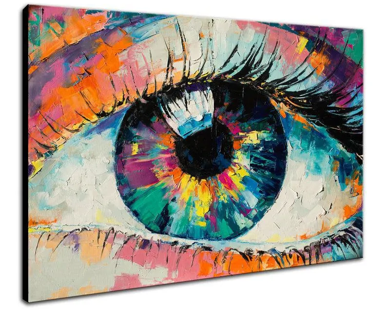 Eye Painting Abstract Modern Painting On Canvas Living Room Wall Art Bp017