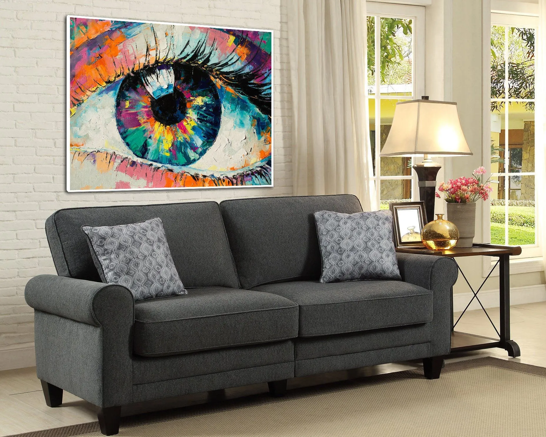 Eye Painting Abstract Modern Painting On Canvas Living Room Wall Art Bp017