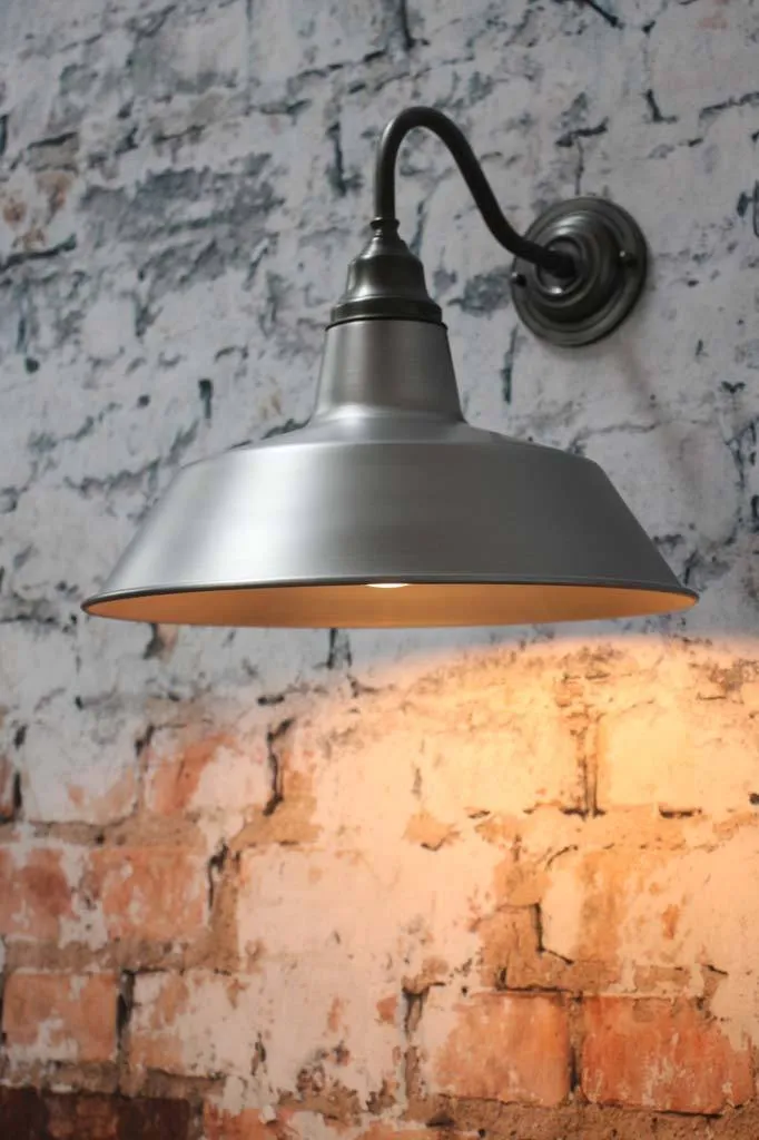 Factory Gooseneck Outdoor Wall Light