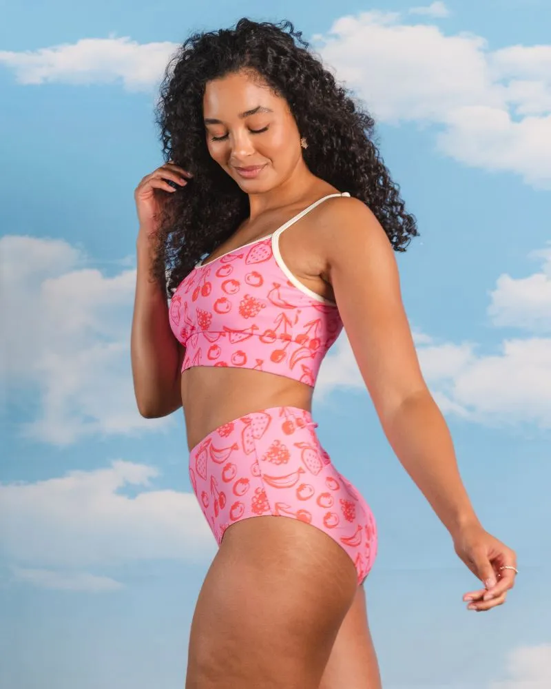 Fruity Doodles High-Waist Bottom