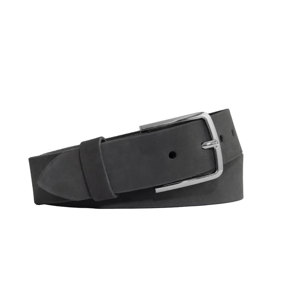 Gunmetal Nubuck Belt