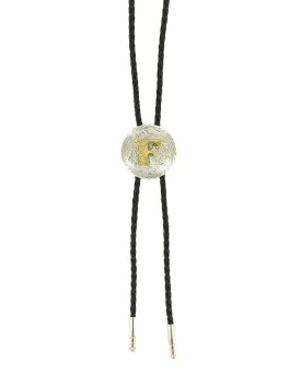 Initial F Bolo Tie