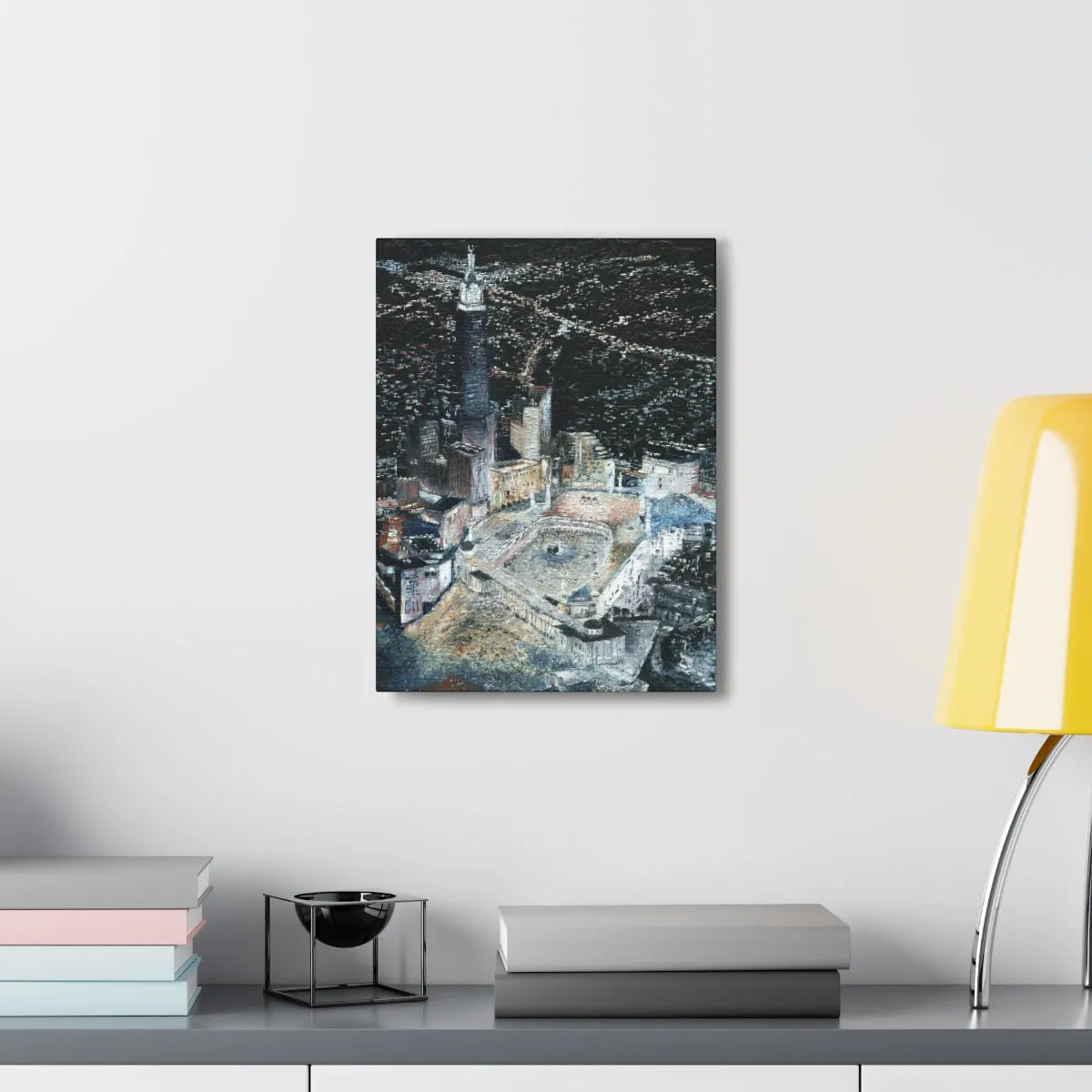 Light of Makkah, Quality Canvas Wall Art Print, Ready to Hang Wall Art Home Decor