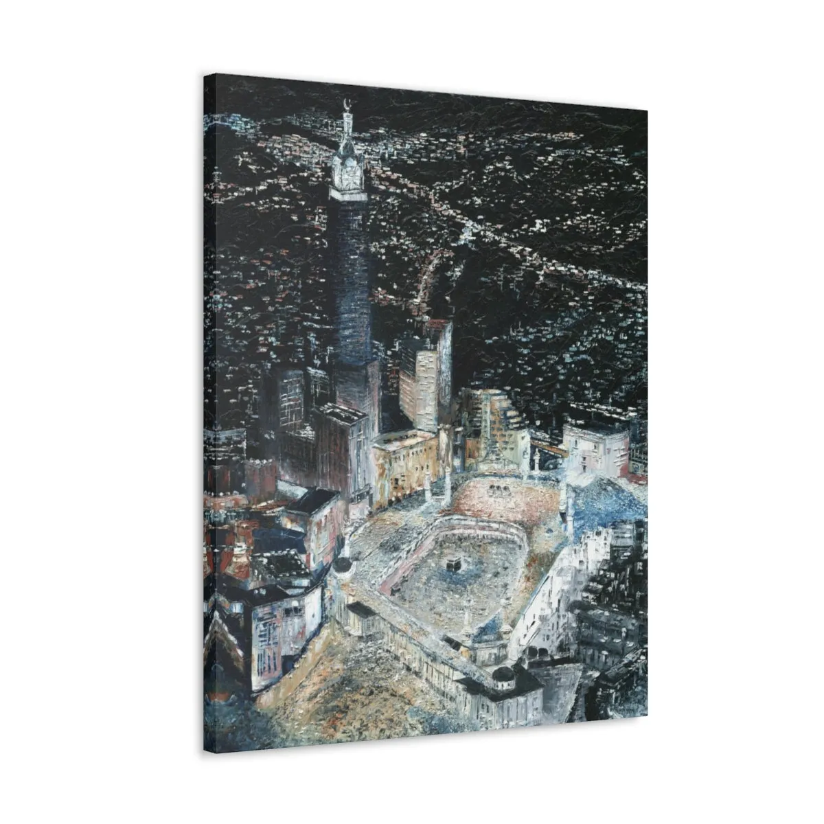 Light of Makkah, Quality Canvas Wall Art Print, Ready to Hang Wall Art Home Decor