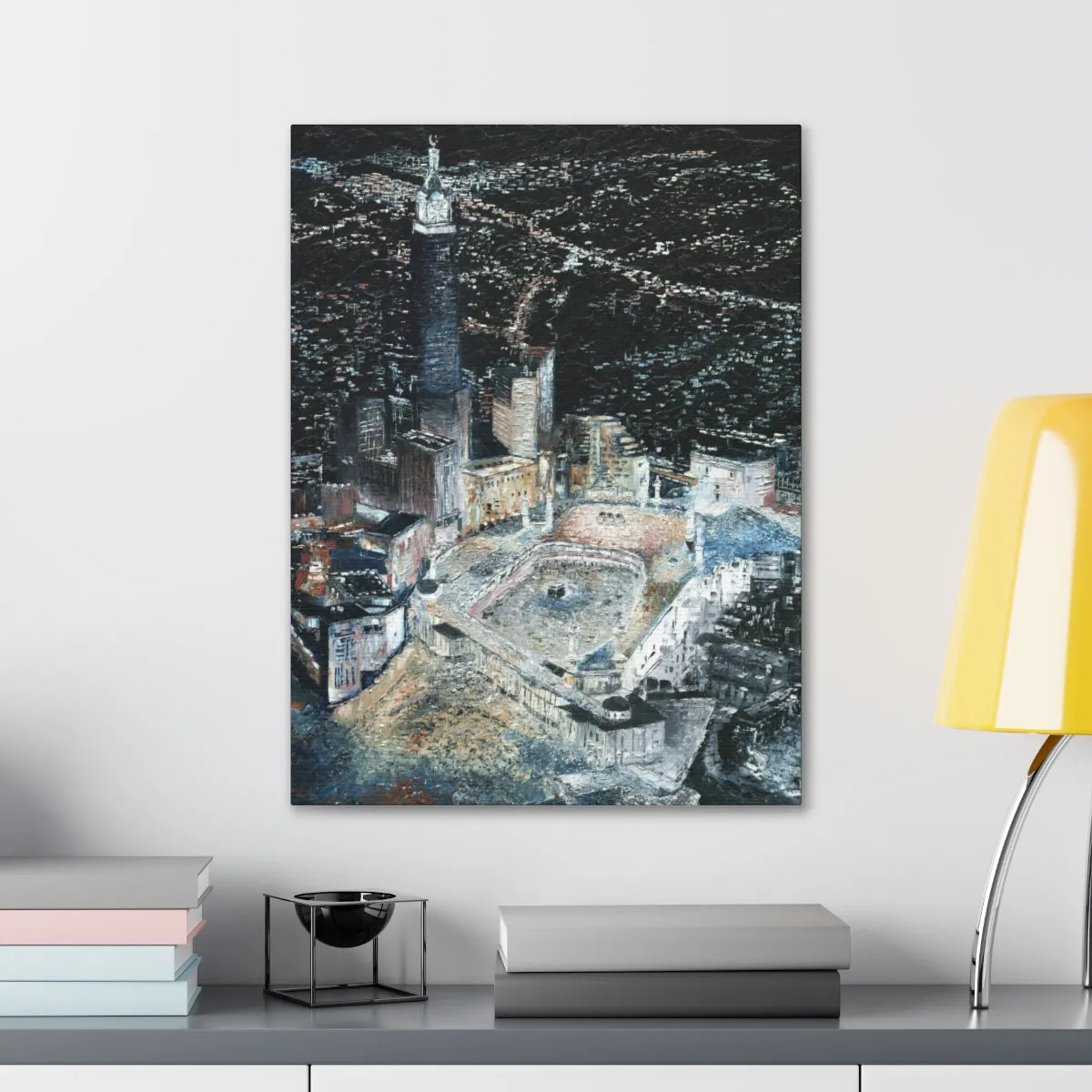 Light of Makkah, Quality Canvas Wall Art Print, Ready to Hang Wall Art Home Decor