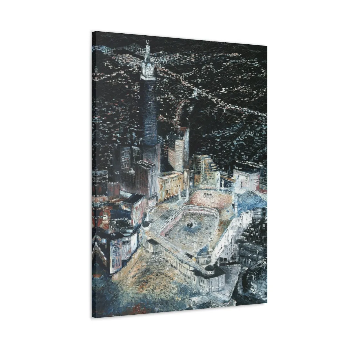 Light of Makkah, Quality Canvas Wall Art Print, Ready to Hang Wall Art Home Decor