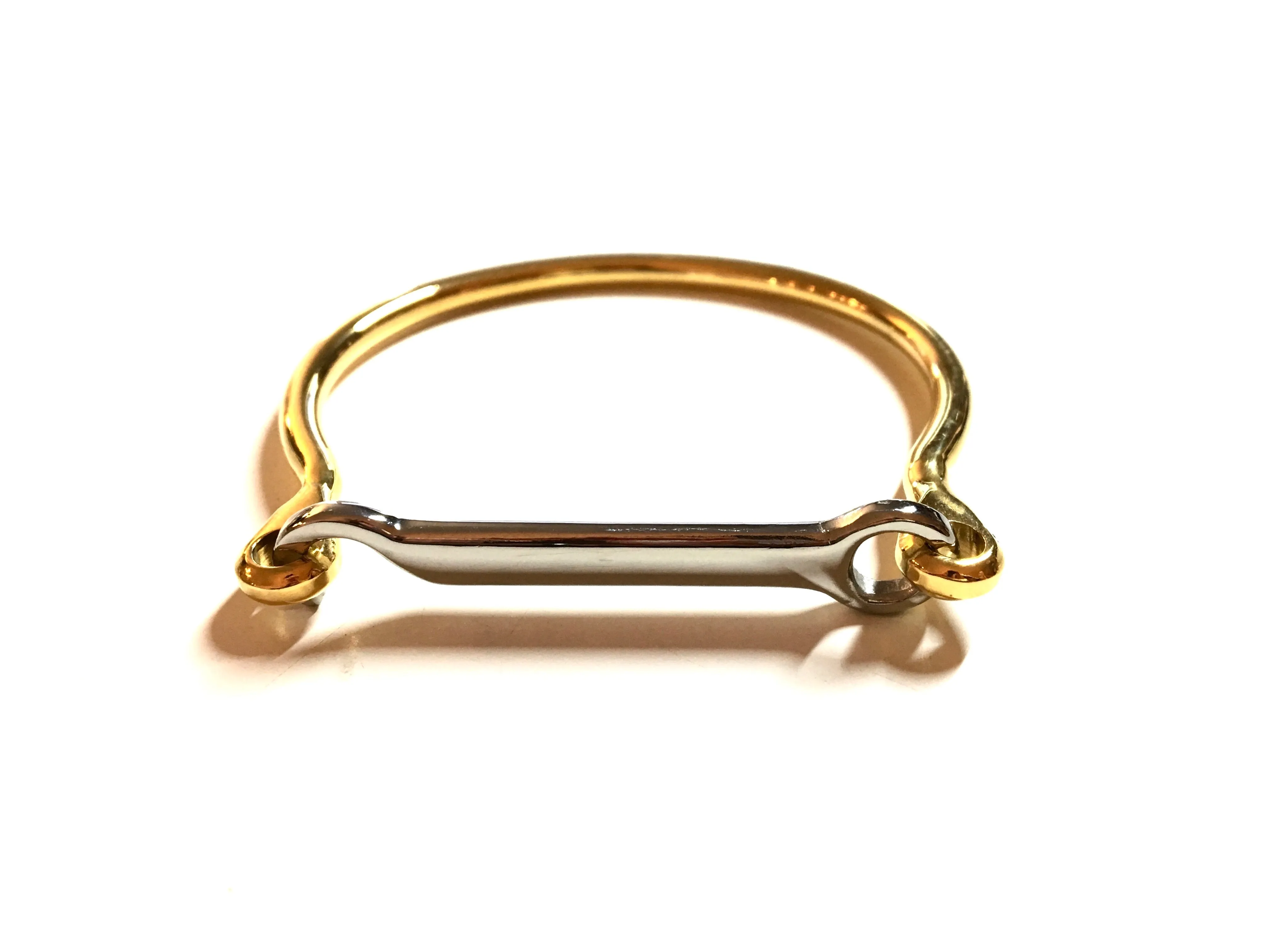 LUSITANO STIRRUP BANGLE - GOLD  / SILVER | Equestrian Jewelry - AtelierCG™