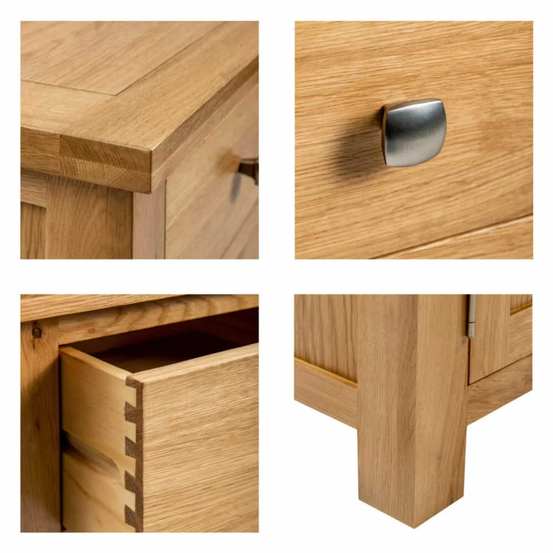 Manor Collection Dorset Oak Filing Cabinet