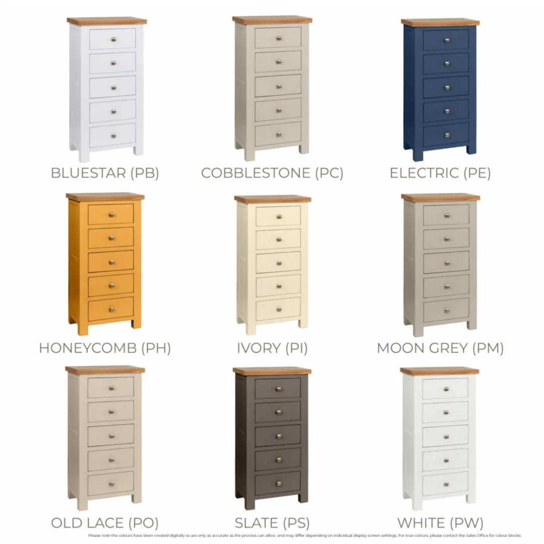 Manor Collection Dorset Painted 5 Drawer Chest