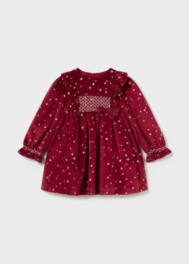 Mayoral 2904 031 - Cherry Velvet Dress