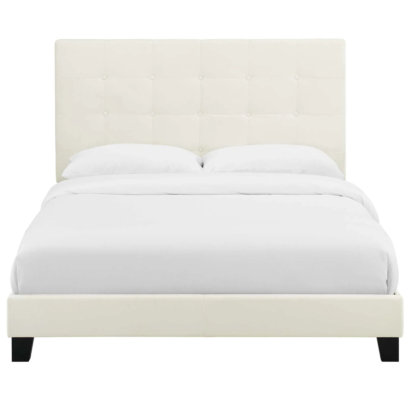 Melanie Tufted Button Upholstered Performance Velvet Platform Bed