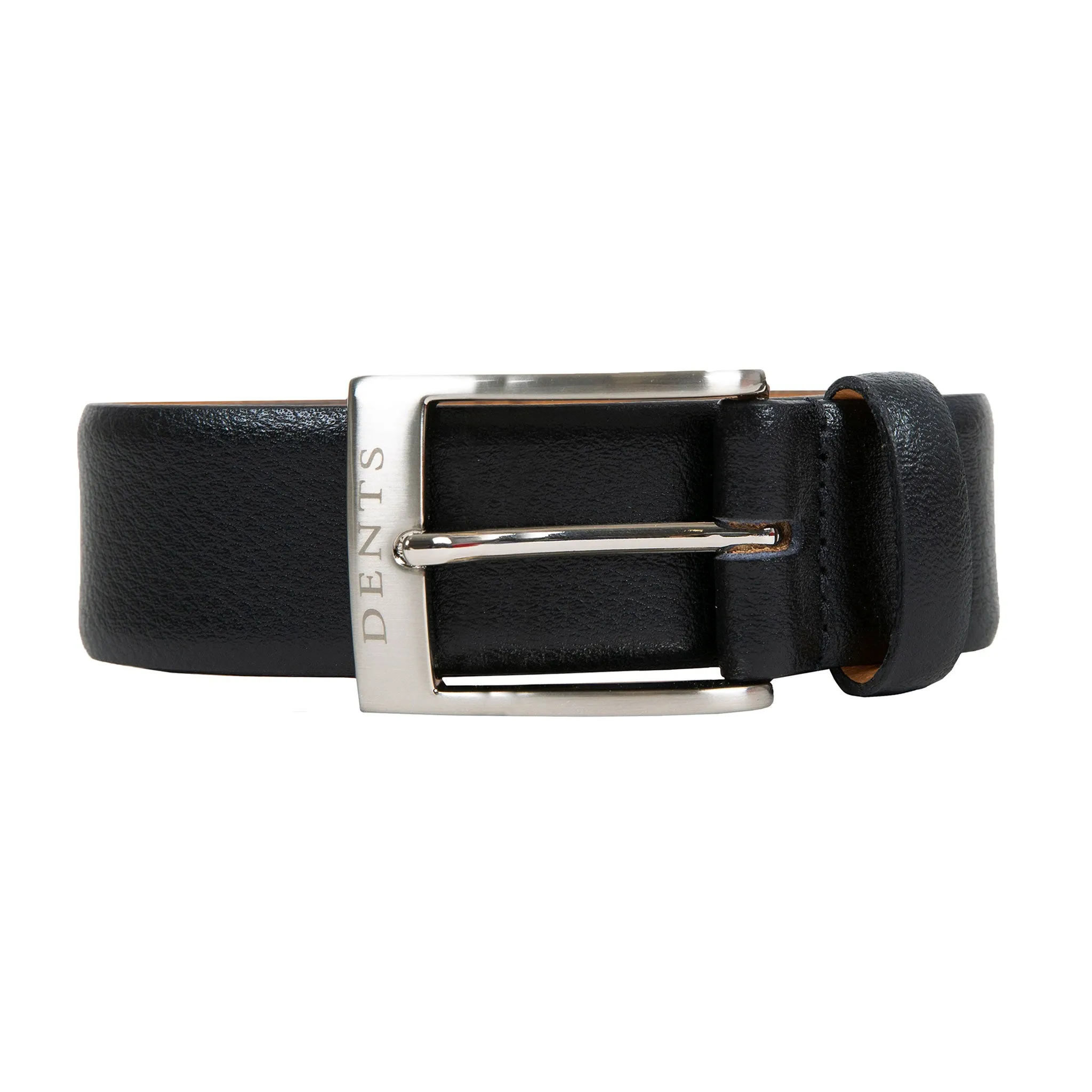 Men’s Heritage Lined Full-Grain Leather Belt with Satin Nickel Buckle