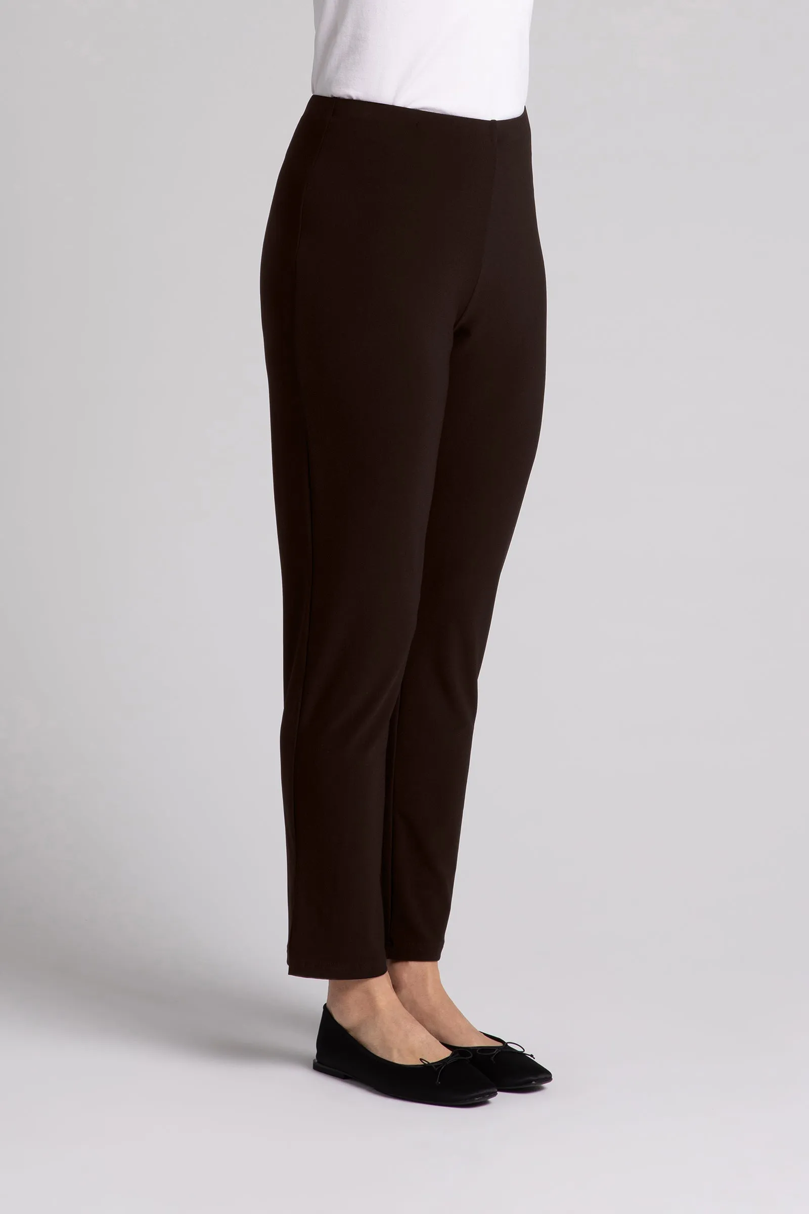 Narrow Pant Midi | Chocolate