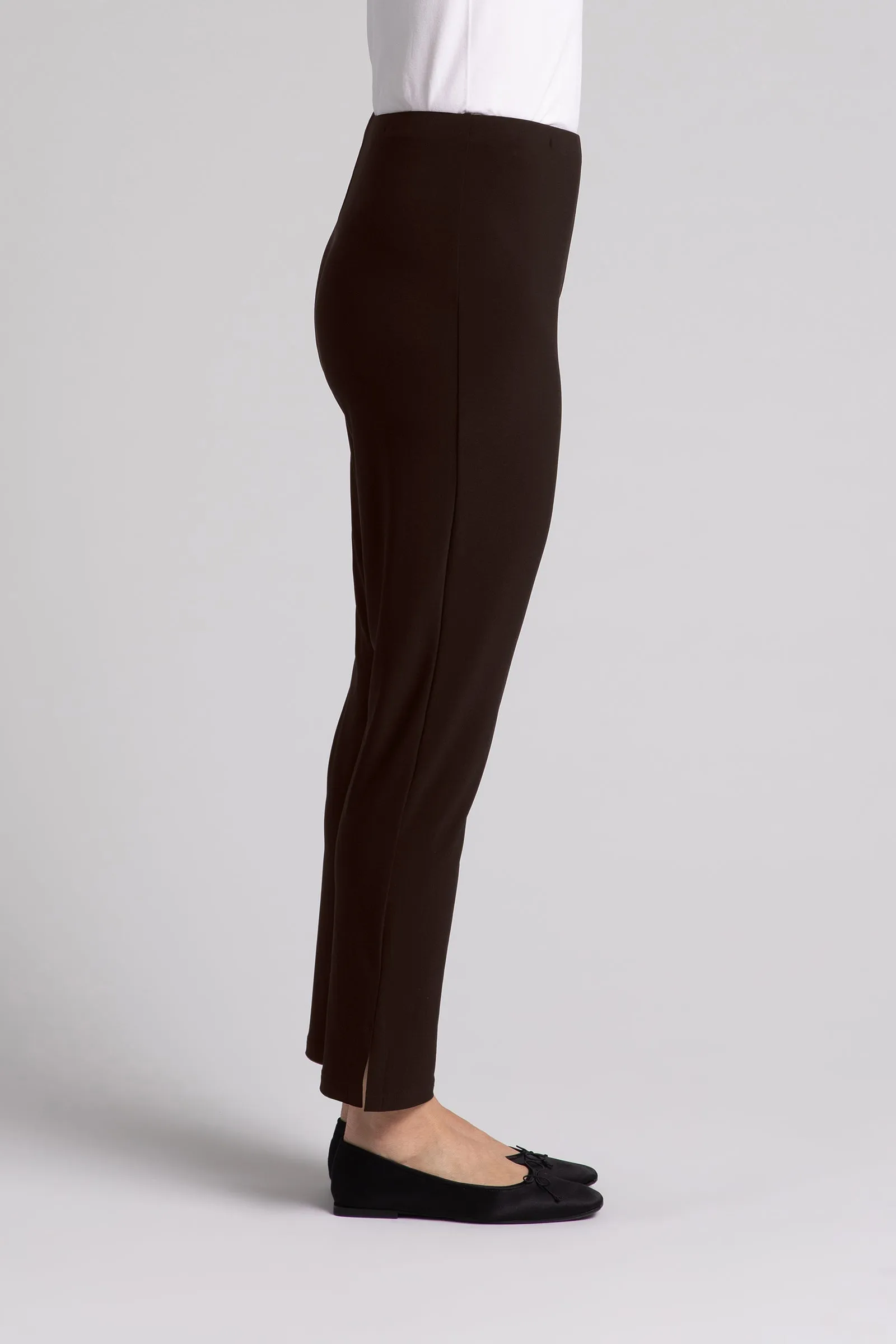 Narrow Pant Midi | Chocolate