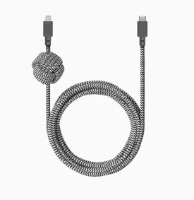 Native Union Zebra Lightning Night Cable USB-C to Lightning