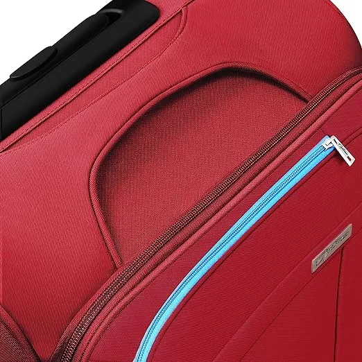 OPTIMA Prion Softside Expandable Roller Luggage, Red, 3-Piece Set (20/24/28)