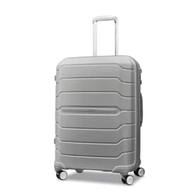 Optima Zenith Hardside Expandable with Double Spinner Wheels, Carry-On 20-Inch, Grey