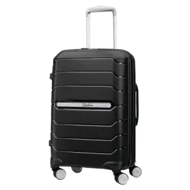 Optima Zenith Hardside Expandable with Double Spinner Wheels, Carry-On 24-Inch, Black