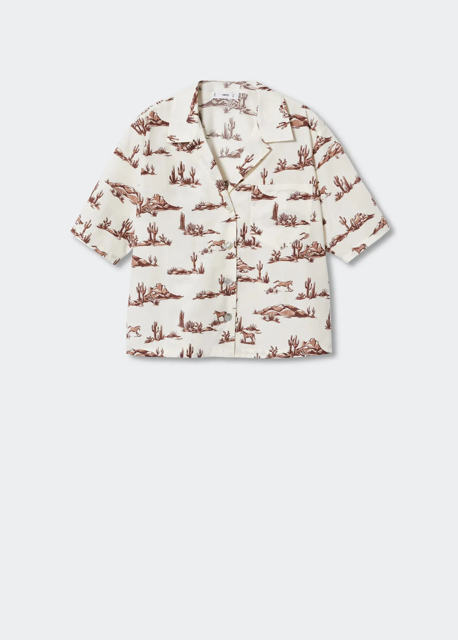 Printed cotton shirt