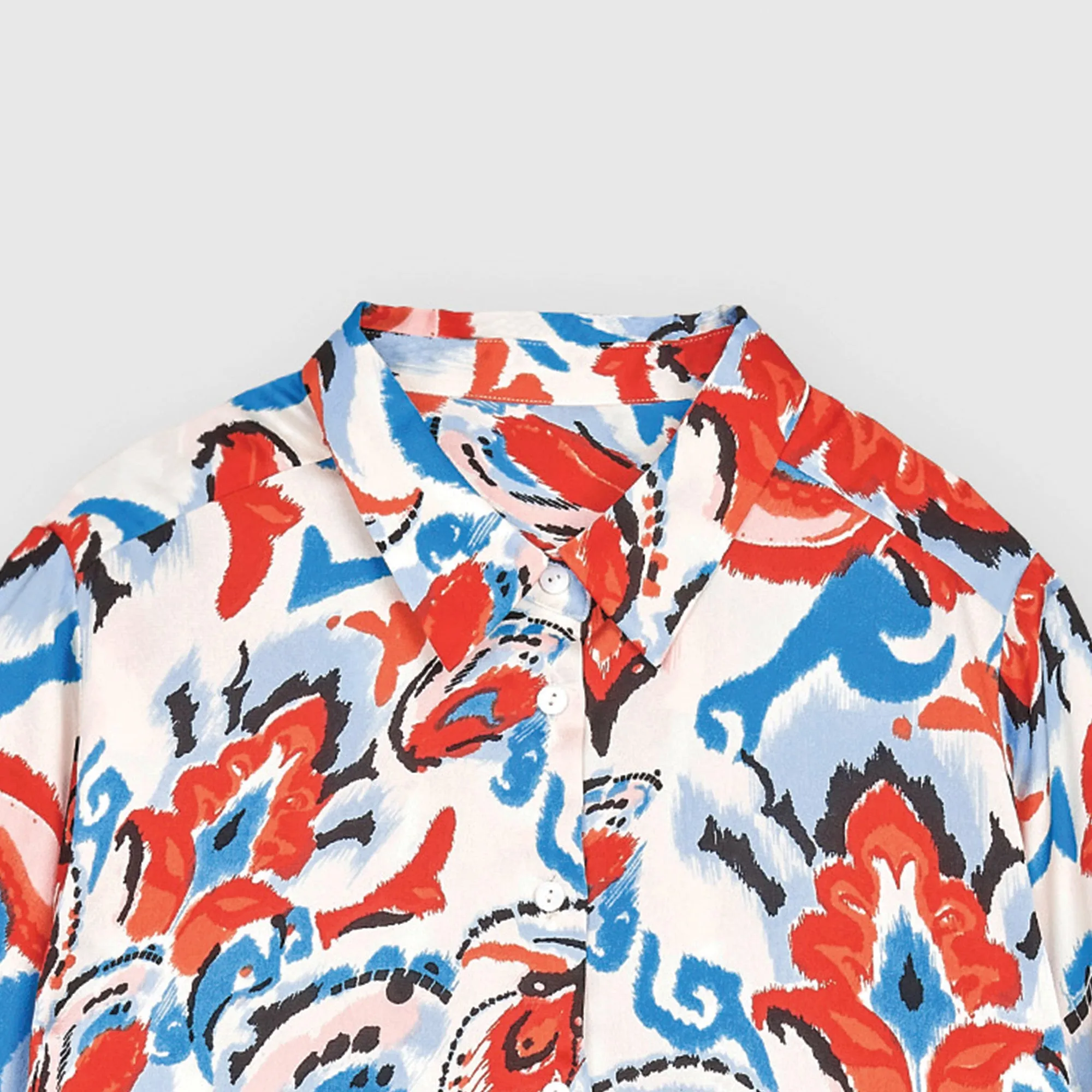 Printed satin Shirt