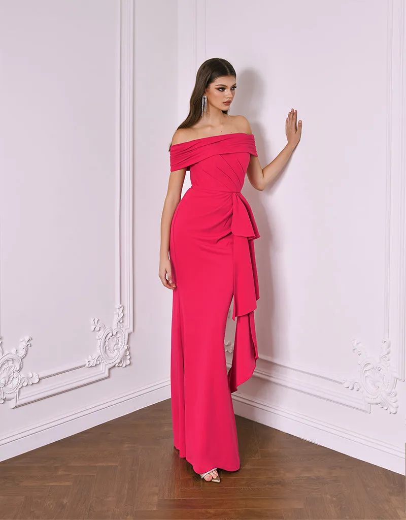 QUINNY OFF SHOULDER GOWN B64D13L