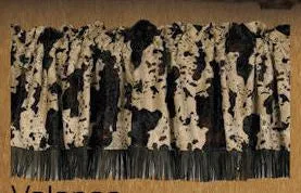 "El Dorado" Western Cowhide Print Valance