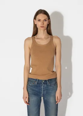 Ribbed Army Tank in Camel