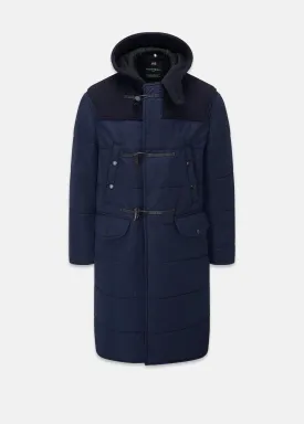 Thomas Puffa Duffle Coat Navy