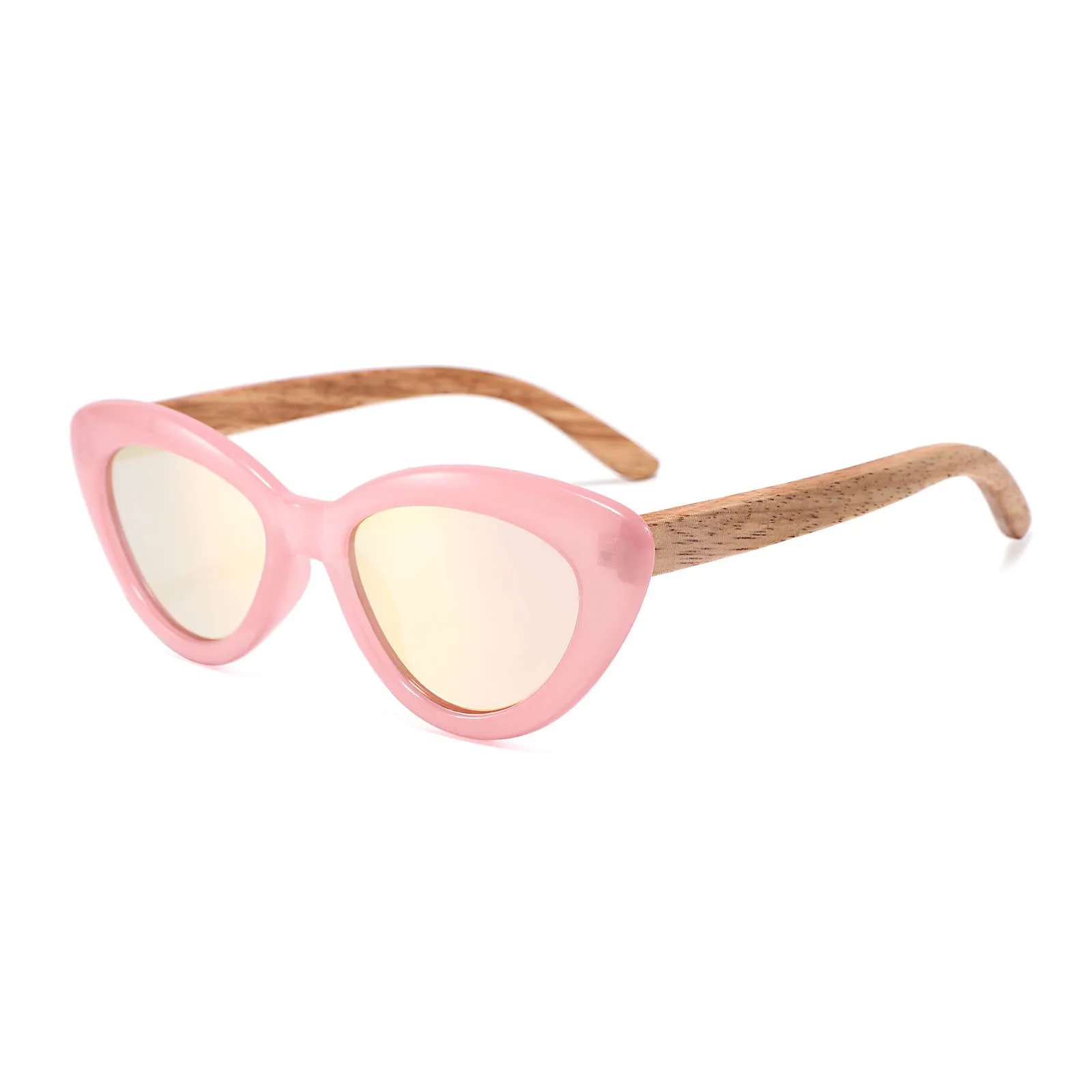 Yogaz Pink Kitty Bamboo Sunglasses